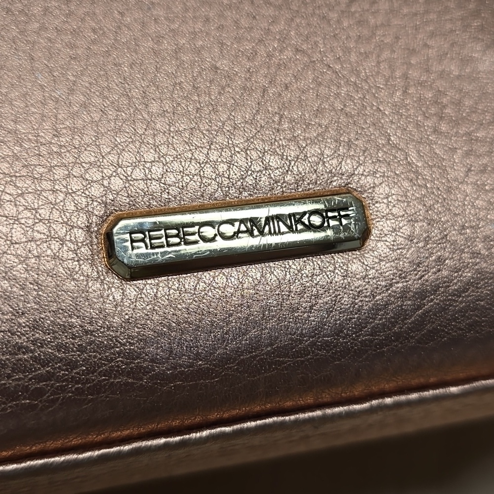 {Rebecca Minkoff} Rose Gold Clutch or Crossbody Bag - Picture 10 of 17